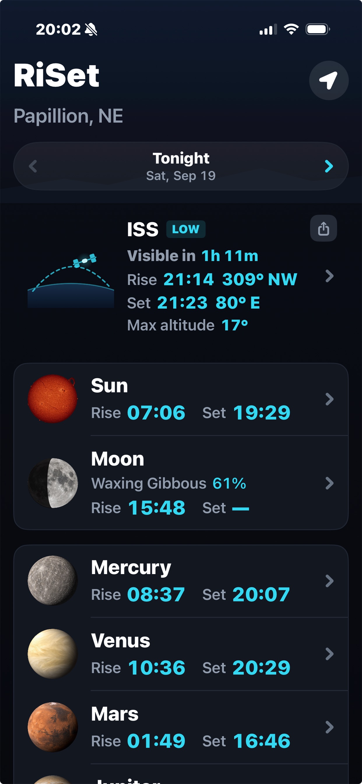 Screenshot 1 of RiSet Sky
