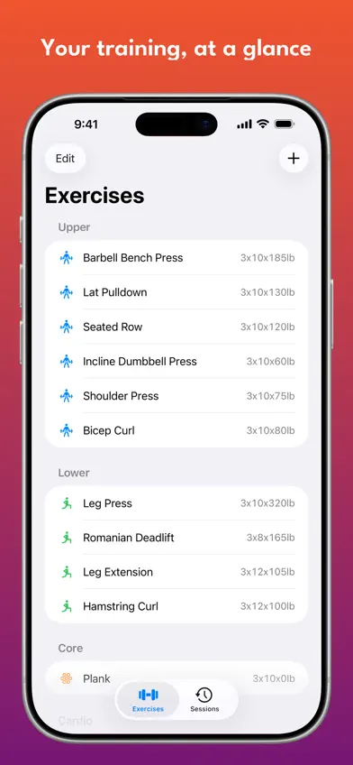 Gym Log: Track Workouts screenshot 1