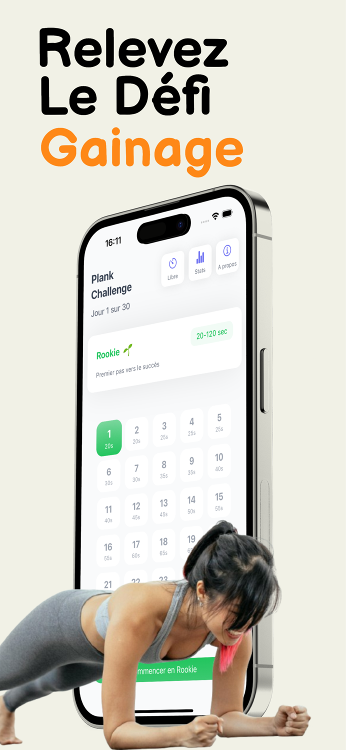 Défi Gainage - 30 jours