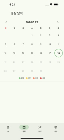 알레르기 일기 - 꽃가루 예보 iPhone screenshot