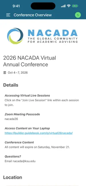 NACADA screenshot 1