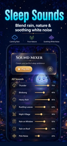 sakun:deep sleep relaxation iPhone screenshot