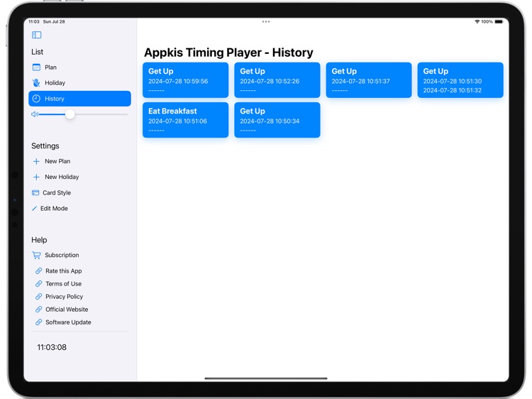 Appkis Timing Player