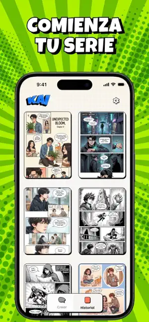 KAI: Creador de Cómics AI iPhone screenshot 4
