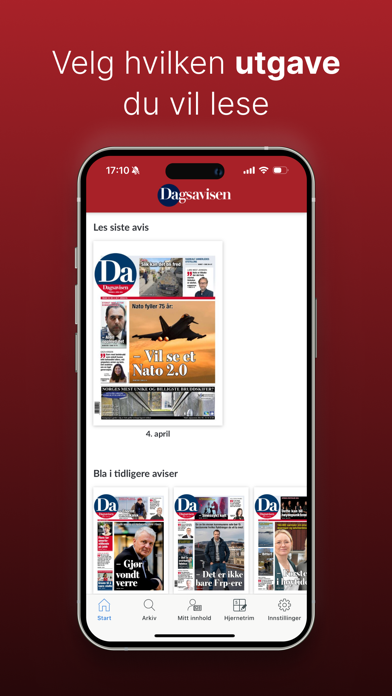 Dagsavisen e-avis Screenshot
