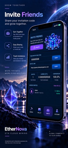EtherNova:ETH Cloud Mining Screenshot 5 of 6