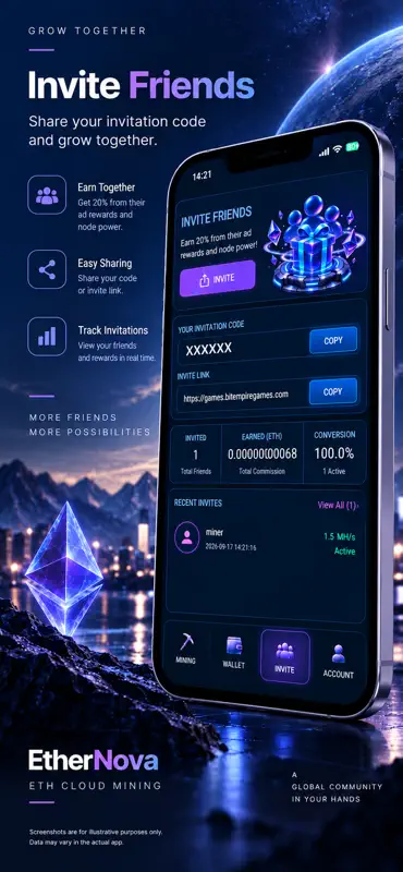 EtherNova-ETH Cloud Mining screenshot 5 of 6