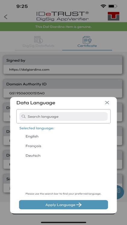 IDeTRUST DigSig Verifier screenshot-5