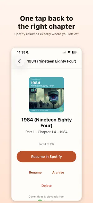 Plotkeep: Audiobook Bookmark screenshot 2