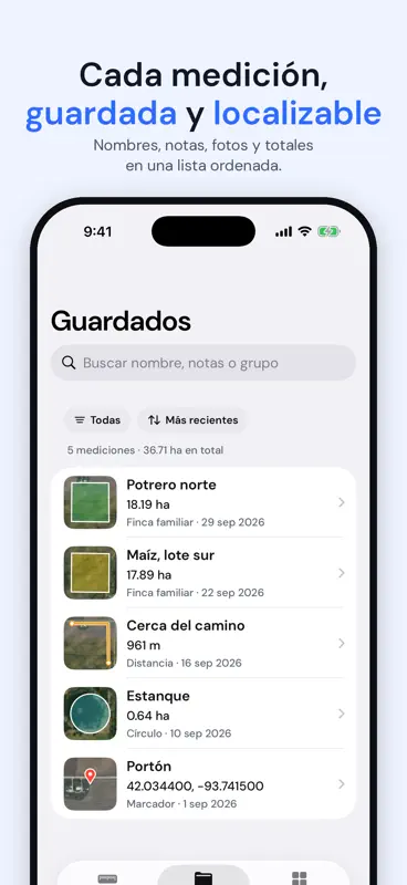 AreaMap: Medir Terreno y Área screenshot 7 of 8