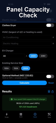 EV Load Calc - NEC Compliant Screenshot 3 of 8