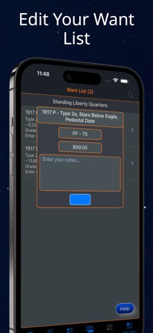 Standing Liberty Quarter iPhone screenshot