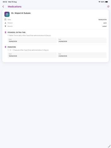 Health-e iPad screenshot