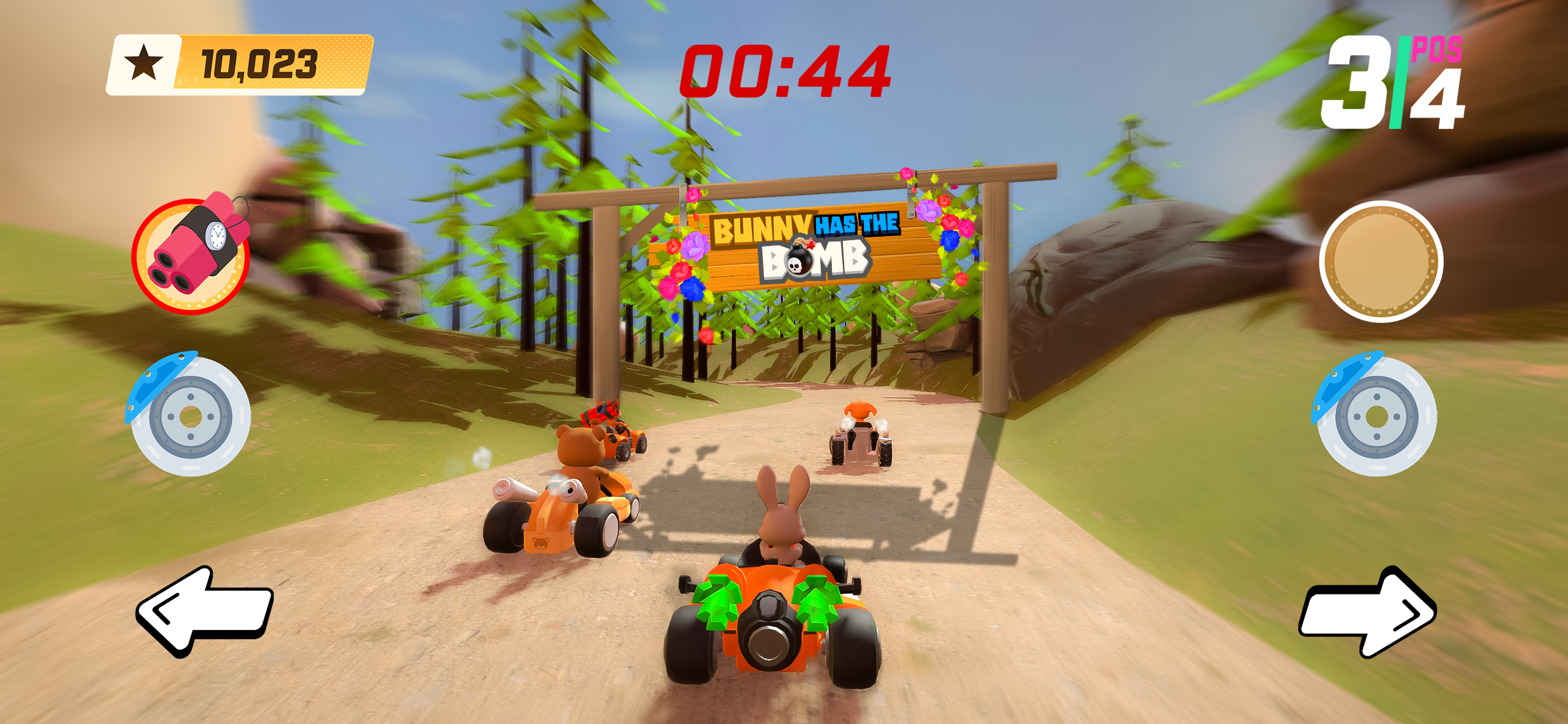 Bunny has a bomb: Race Rush
