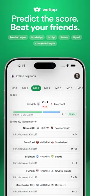 Wetipp - The Prediction Game screenshot 1