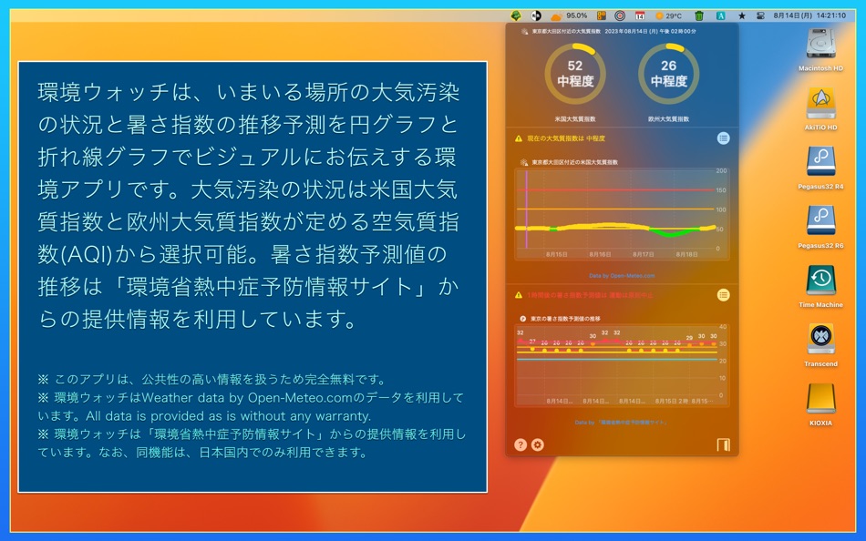 環境ウォッチ - 1.8 - (macOS)