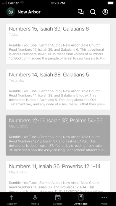 New Arbor Bible Church Screenshot