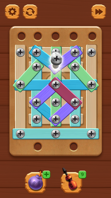 Nuts Bolts Wood Puzzle Games Screenshot