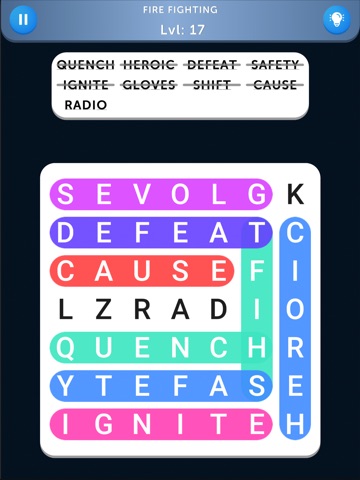 Word Search Hard iPad screenshot
