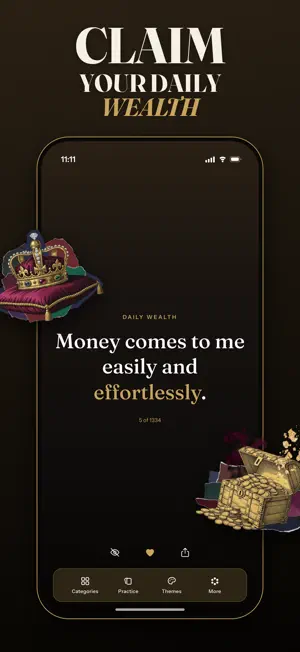Wealthy: Money Affirmations screenshot 1