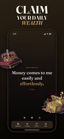 Wealthy: Money Affirmations Screenshot 1 of 8