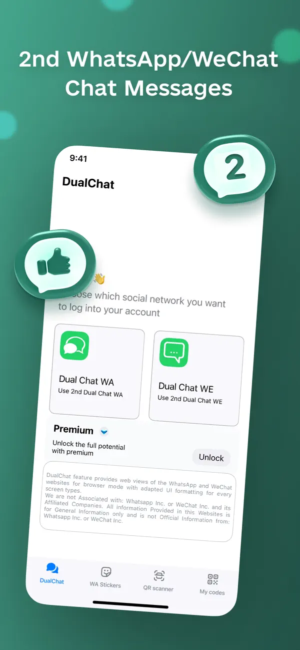 Screenshot #3 pour DualChat – Dual Messenger Web