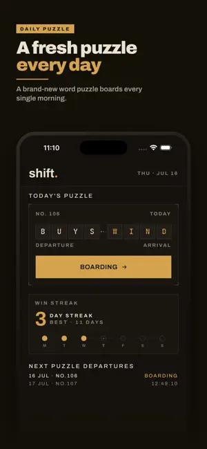 Shift - Daily Word Puzzle screenshot 2