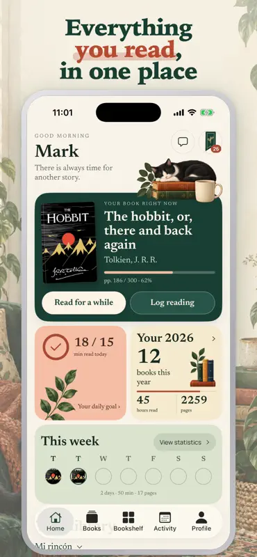 Bookward: Book Tracker & TBR screenshot 1 of 8