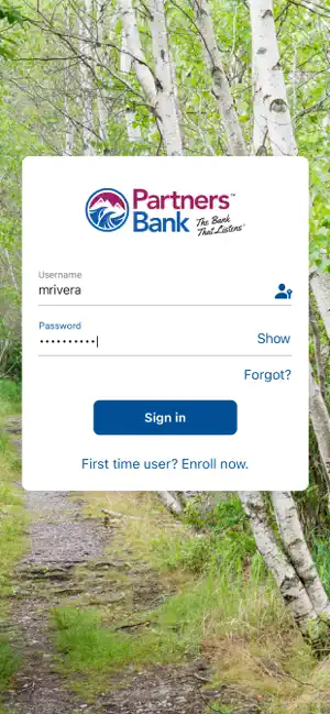 Partners Mobile Bank screenshot 2