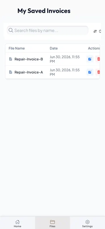 Auto Repair Invoice screenshot 9 of 10