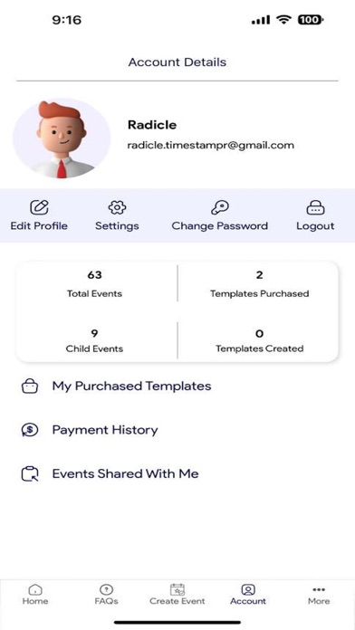 TimeStampR Screenshot
