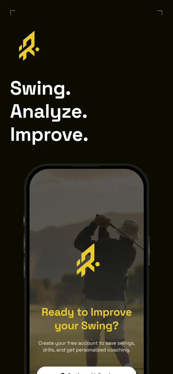 Screenshot #1 pour Ryform Golf: AI Swing Analyser