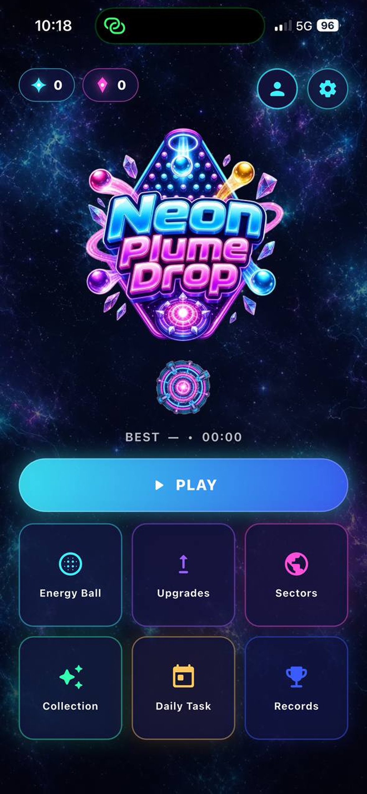Screenshot 1 of Neon Plume Drop