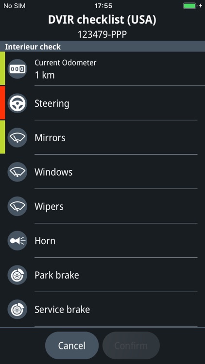 WEBFLEET Vehicle Check