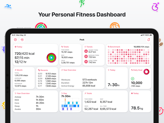Peak: Health & Fitness Widgets Screenshot