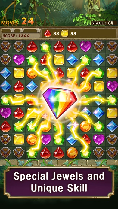 Jewels Jungle : Match 3 Puzzle Screenshot