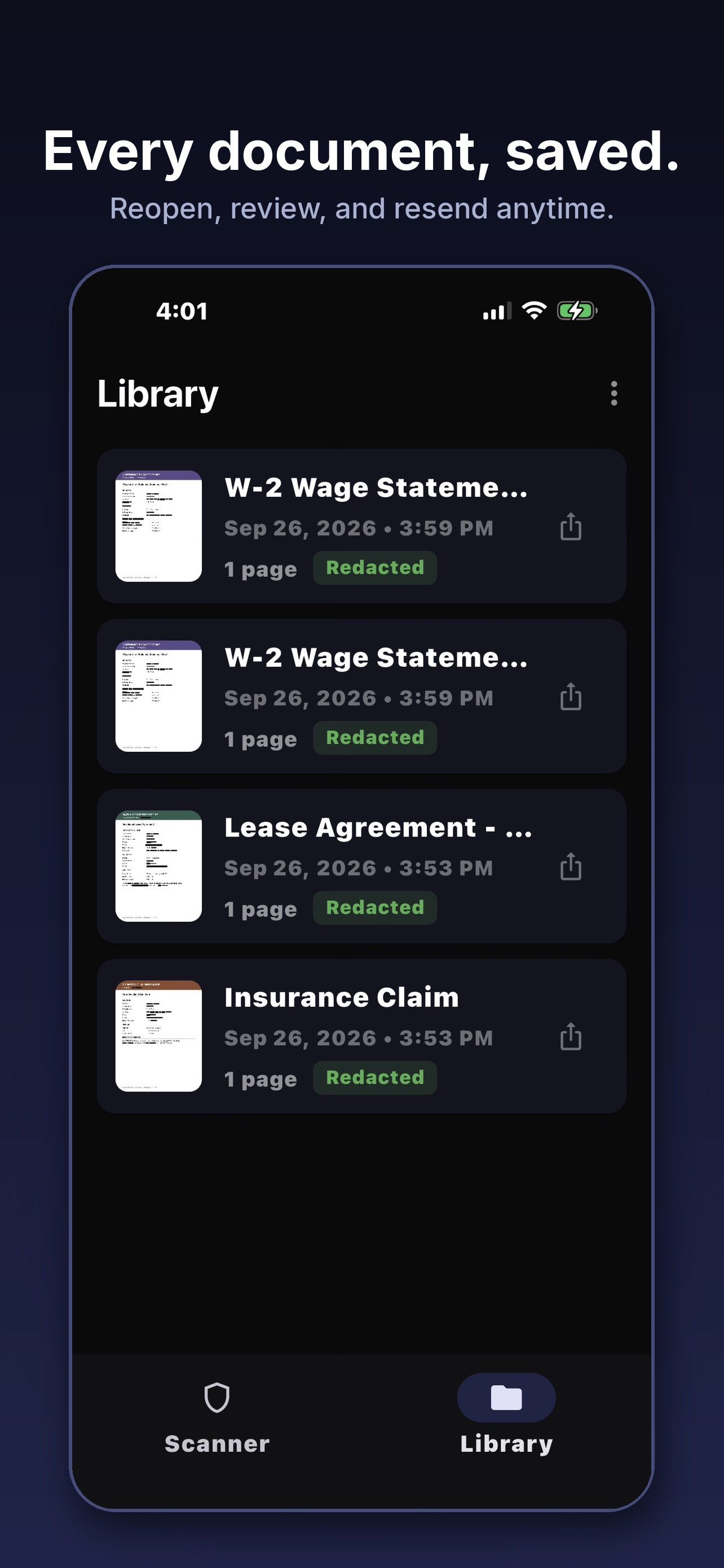 Screenshot 2 of Redactly AI - PDF Scanner