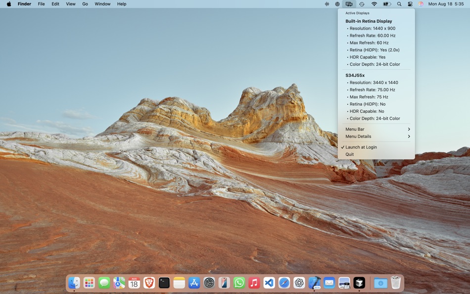 #1. Display Connection Information (macOS) De: Daniel Gauthier