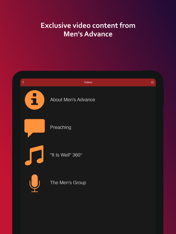 The Men's Advance iPad screenshot 4 - Reference app