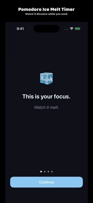 Ice Focus: Pomodoro Timer screenshot 1