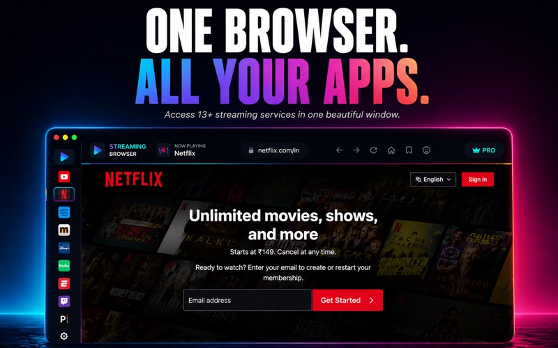Streaming Browser: TV & Movies iPhone screenshot
