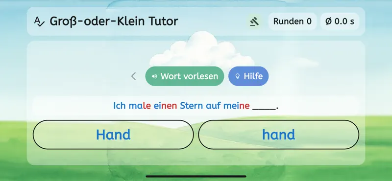 Groß-oder-Klein Tutor screenshot 1 of 8