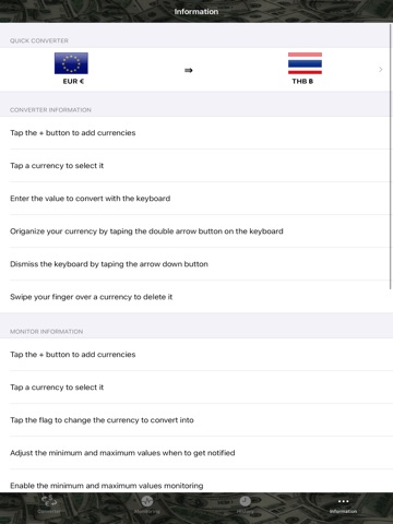 Currency Converter & Monitor iPad screenshot