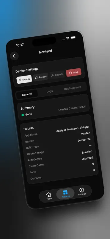 Docklet For Dokploy screenshot 5 of 5