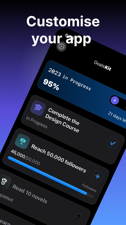 #9. Goal Tracking - GoalsKit (iOS) 由: Aleksandrs Kuskoveckis-Danilovs