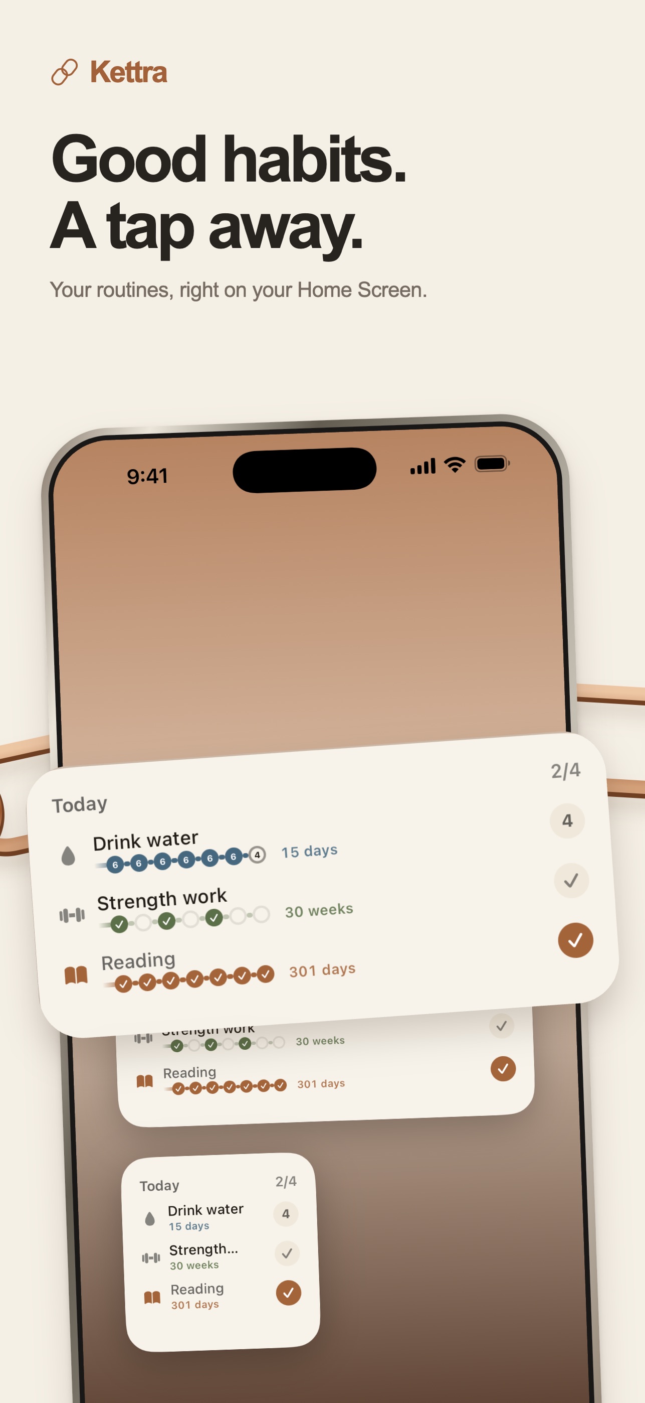 Screenshot 4 of Kettra: Habit Tracker