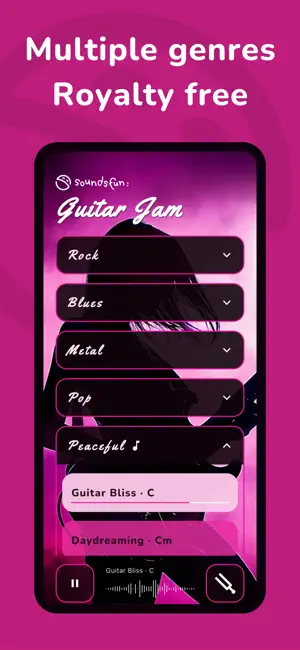 Guitar Jam Backing Tracks screenshot 2