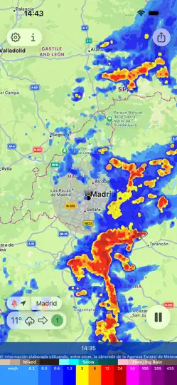 Captura de pantalla de Alarma De Lluvia Pro en iPhone 1