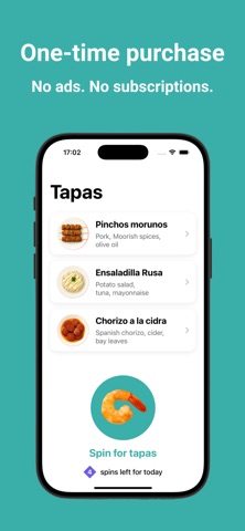 Tapas Spinner screenshot