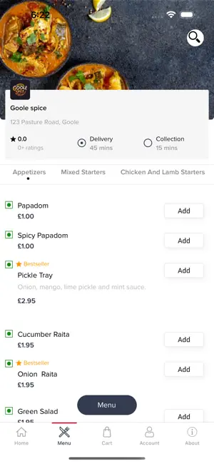 Goole Spice Online screenshot 2